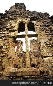 Window cross of old monastery