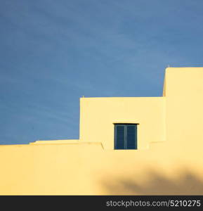 window in morocco africa and old construction wal brick historical