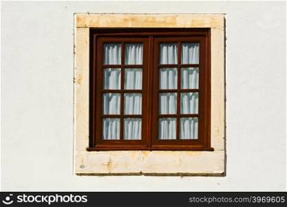Window in the Wall of Portuguese Home