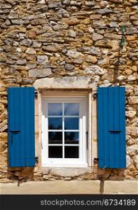 Window in Viviers, the Department de l&rsquo; ArdA?che in the Region RhA?ne-Alpes