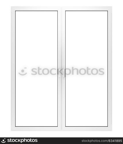 window isolated on white background. 3d illustration