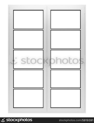 window isolated on white background