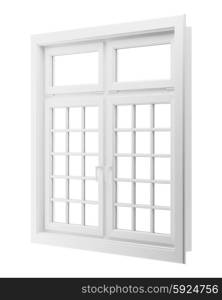 window isolated on white background