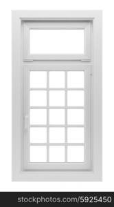 window isolated on white background