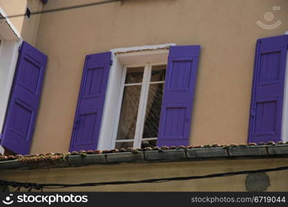 Window of a house in the Provence, France