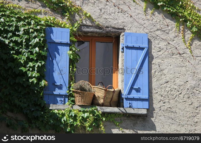 Window of a house in the Provence, France