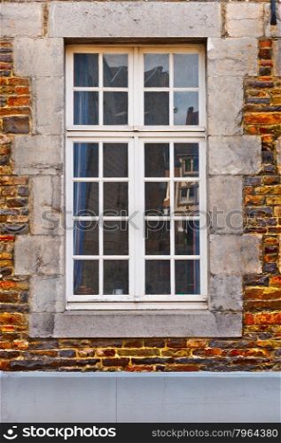 Window of Old Building in Belgium