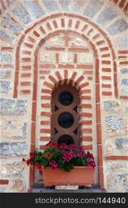 Window of the Church of Saints Clement and Panteleimon in Ohrid, Macedonia