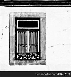 Window of the Old Portugal House, Retro Image Filtered Style