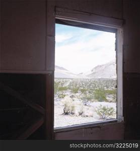 Window Opening On A Desert Landscape