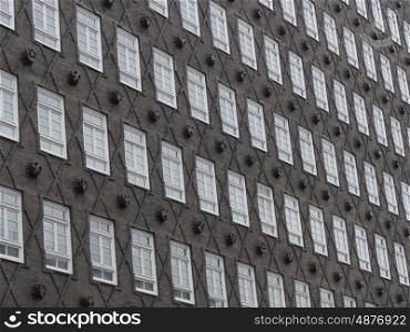Window structure facade of Chile House in Hamburg &#xA;&#xA;
