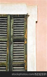 window varese palaces italy abstract sunny day wood venetian blind in the concrete brick