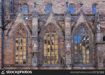 Windows in Saint Sebaldus church of Nuremberg, Germany&#xA;