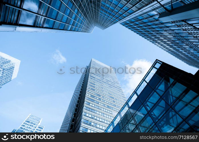 Windows of Skyscraper Business Office, Corporate building in London City, England, UK