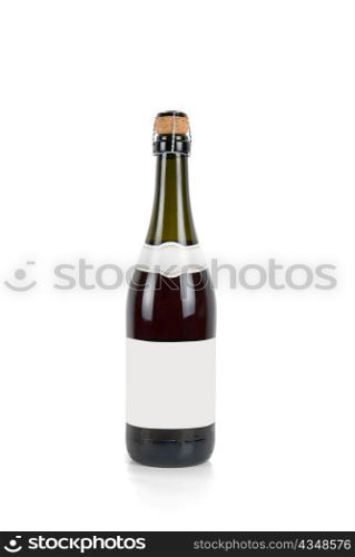 wine bottle on a white background