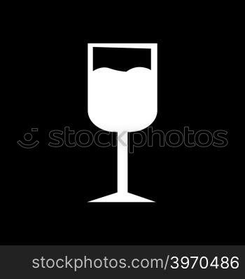 Wine Cup icon Illustration design