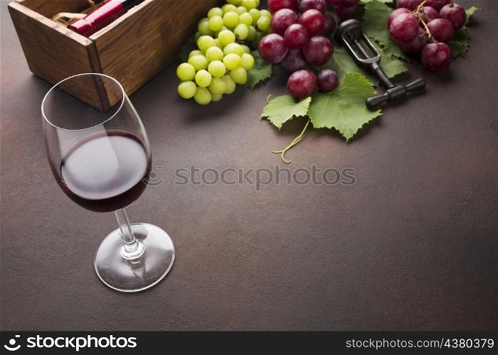 wine delicious grapes background