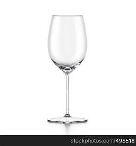 Wine glass isolated on white background. Wine glass