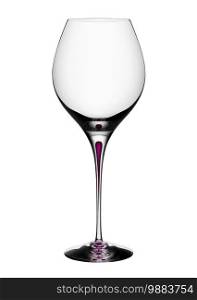Wine glass isolated on white background. Wine glass