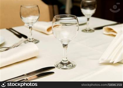 Wine glasses on the table - shallow depth of field&#xA;