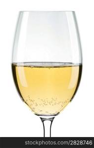wineglass and white wine
