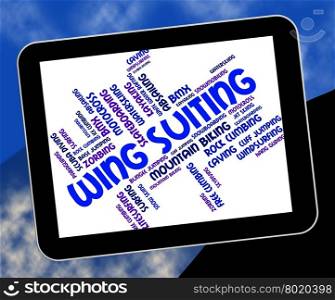 Wing Suiting Meaning Sky Divingsky Diver And Free Falling