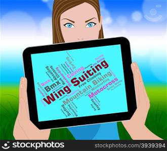 Wing Suiting Meaning Sky Divingsky Diver And Parachute Jump