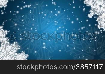 winter background with snowflakes