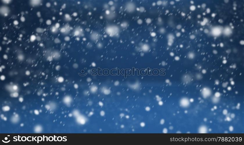 Winter blue background with snow. Design elements for holiday cards