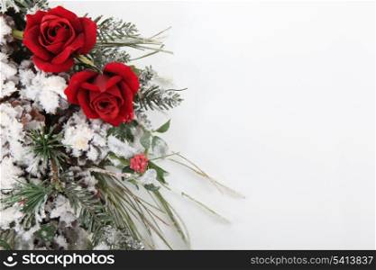 Winter bouquet of flowers