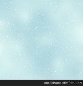 Winter Christmas Background With Snow