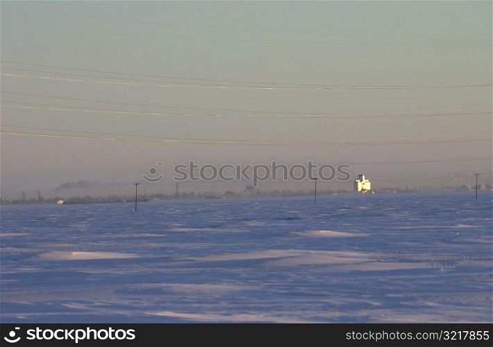 winter in Manitoba, prairie scene