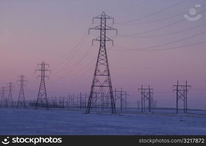 winter in Manitoba, prairie scene