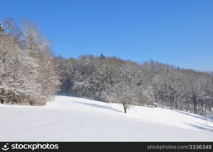 Winter landscape in Bavaria