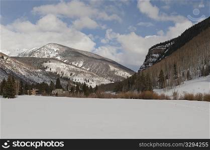 Winter landscape in Vail, Colorado