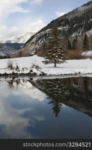 Winter landscape in Vail, Colorado