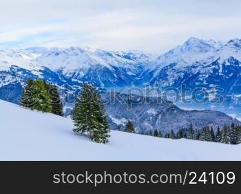 winter landscape. winter background. mountains at winter