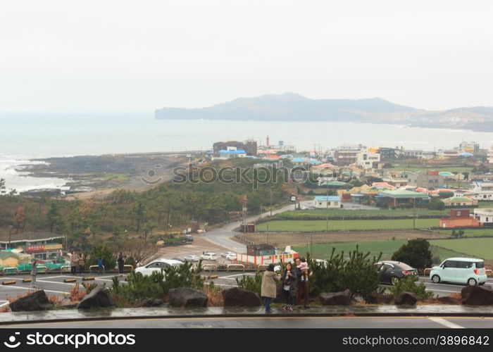 Winter landscapes in Jeju Island South Korea