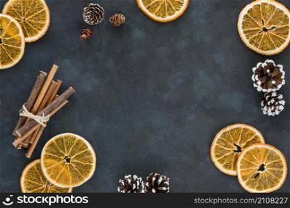 winter lemon slices cinnamon rolls
