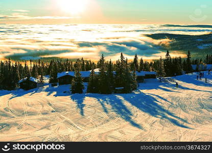 Winter mountains