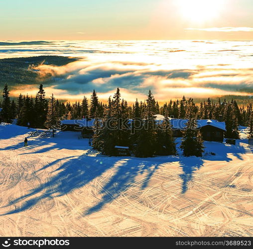 Winter mountains