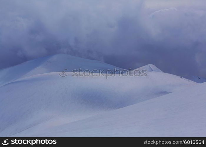 Winter mountains