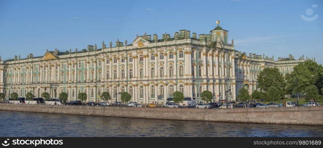 winter palace in the city of St. Petersburg. Russia.