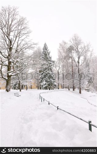 winter park, Pavlovsk, Saint-Petersburg, Russia