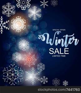 Winter Sale Background Special Offer Banner Background for Business and Advertising. Vector illustration. EPS10. Winter Sale Background Special Offer Banner Background for Business and Advertising. Vector illustration.
