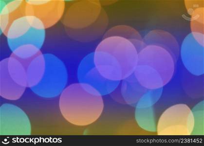 Winter seasonal bokeh background. Abstract blurred reflection lighting on blue background.. Blue bokeh light backgrounds. Blue bubble background.
