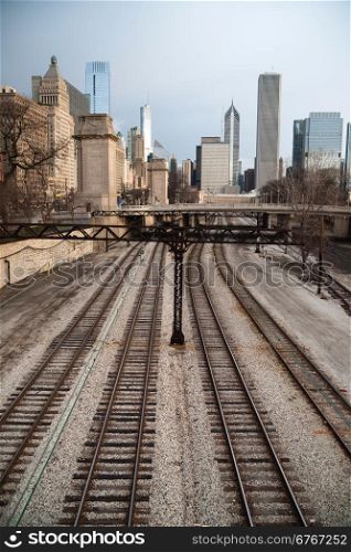 Winter won&rsquo;t let go in the transit area of Chicago