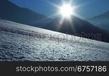 Winterliches Panorama in den Alpen