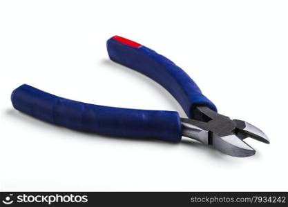 Wire cutting isolated on white background