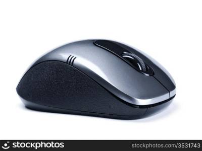 wireless computer mouse isolated on white